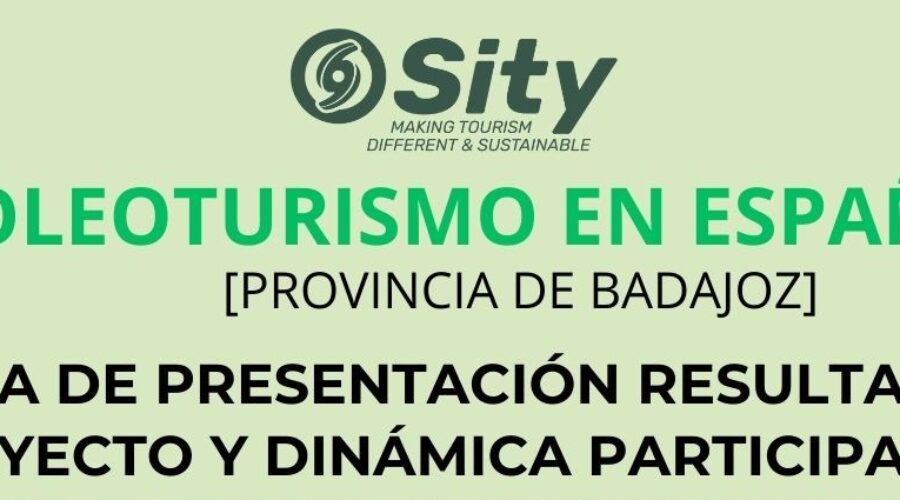 🫒PRESENTACIÓN DE RESULTADOS DEL PROYECTO OLEOTURISMO EN ESPAÑA_DIPUTACIÓN DE BADAJOZ.